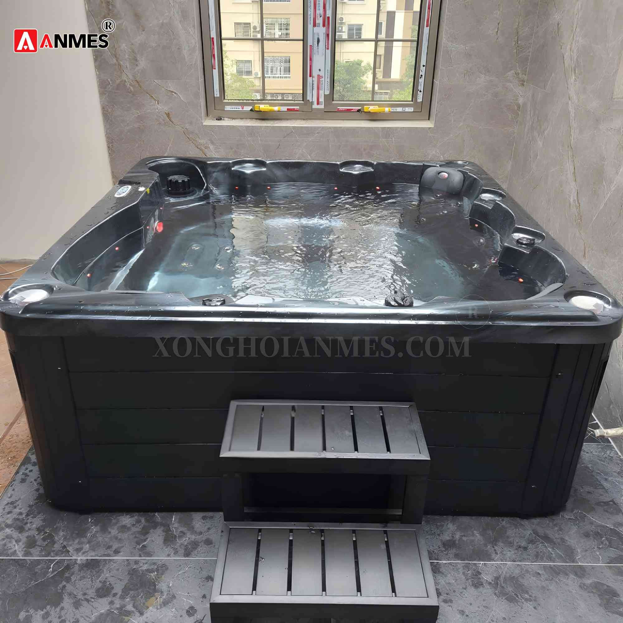 ANMES - Đơn vị cung cấp, lắp đặt bể sục jacuzzi nhập khẩu Monalisa M-3300 chuyên nghiệp, chất lượng